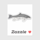 June Sucker Fish Vector Illustration Aufkleber (Blatt)