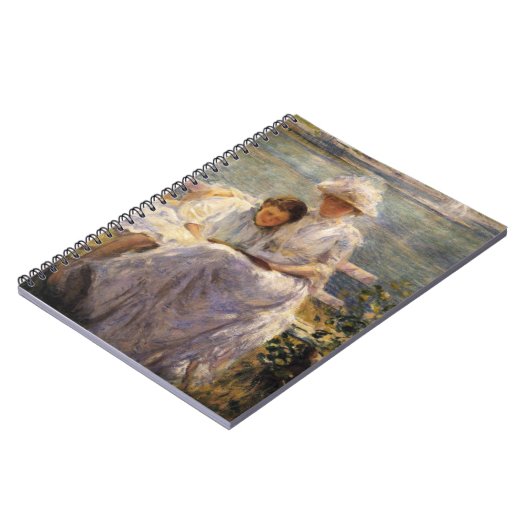 June Sunlight (von Joseph DeCamp) Notizblock (Linke Seite)