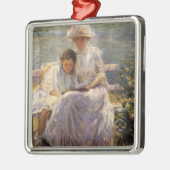 June Sunlight (von Joseph DeCamp) Ornament Aus Metall (Links)