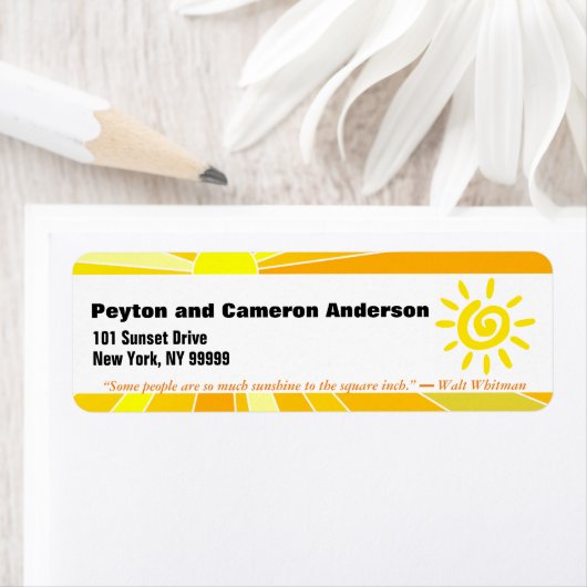 June Themed Personalisierte Adresse (Insitu)