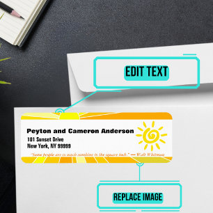 June Themed Personalisierte Adresse