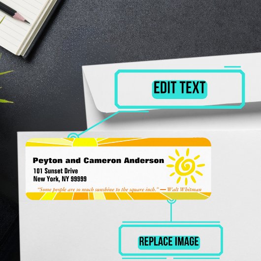 June Themed Personalisierte Adresse