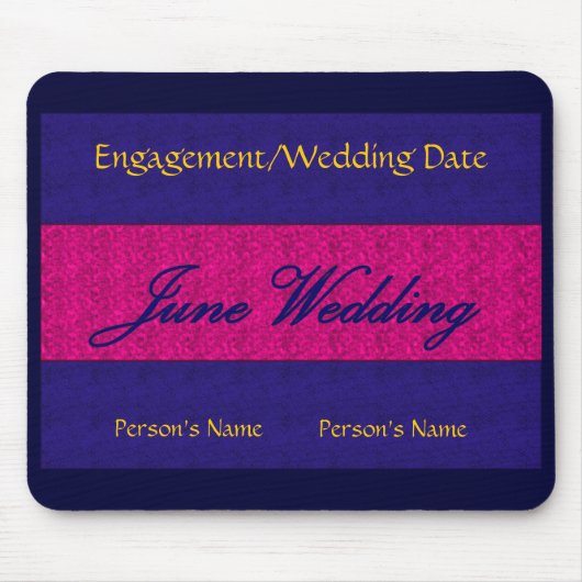 "June Wedding" Mousepad - individuell anpassbar -  (Vorne)
