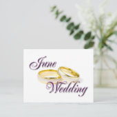 JUNE WEDDING POSTKARTE (Stehend Vorderseite)