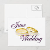 JUNE WEDDING POSTKARTE (Vorne/Hinten)