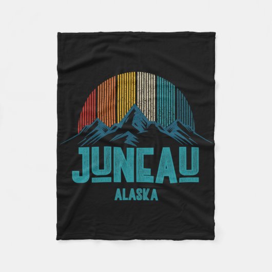 Juneau Alaska Andenken  Fleecedecke (Vorderseite)