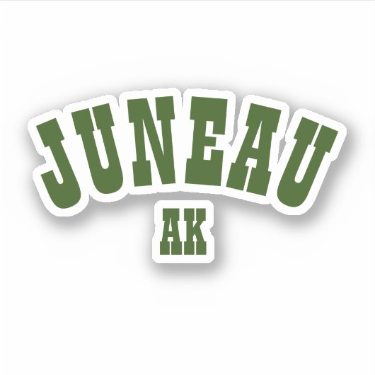 Juneau, Alaska Aufkleber (Vorderseite)