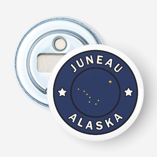 Juneau Alaska Flaschenöffner (Vorderseite)