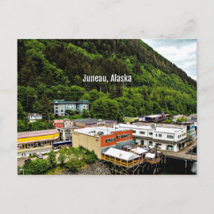 Juneau, Alaska, Foto der Stadt Postkarte