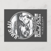 JUNEAU ALASKA - FUNNY-SIEGEL POSTKARTE (Vorderseite)
