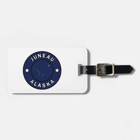 Juneau Alaska Gepäckanhänger (Vorderseite horizontal)