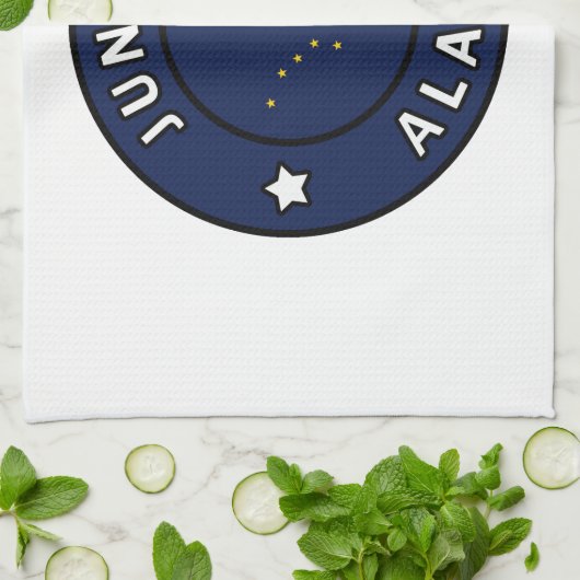 Juneau Alaska Geschirrtuch (Gefaltet)