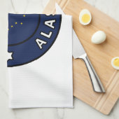 Juneau Alaska Geschirrtuch (Viertel Falte)