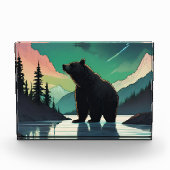 Juneau Alaska Grizzlybär aurora Nordlichter Fotoblock (Vorderseite)