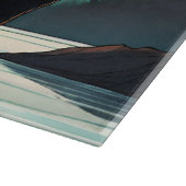 Juneau Alaska Grizzlybär aurora Nordlichter Schneidebrett (Ecke)