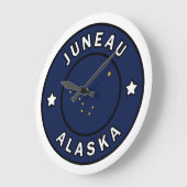 Juneau Alaska Große Wanduhr (Winkel)
