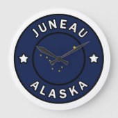 Juneau Alaska Große Wanduhr (Vorderseite)