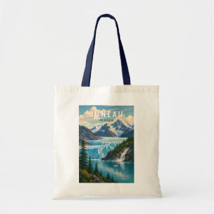 Juneau Alaska Illustration Reise Kunst Vintage Tragetasche