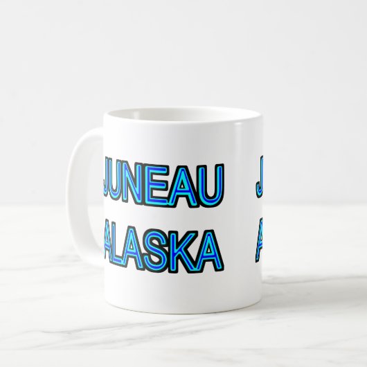 Juneau Alaska Kaffeetasse (Vorderseite Links)