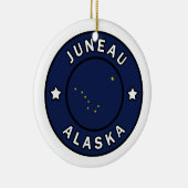 Juneau Alaska Keramik Ornament (Rechts)