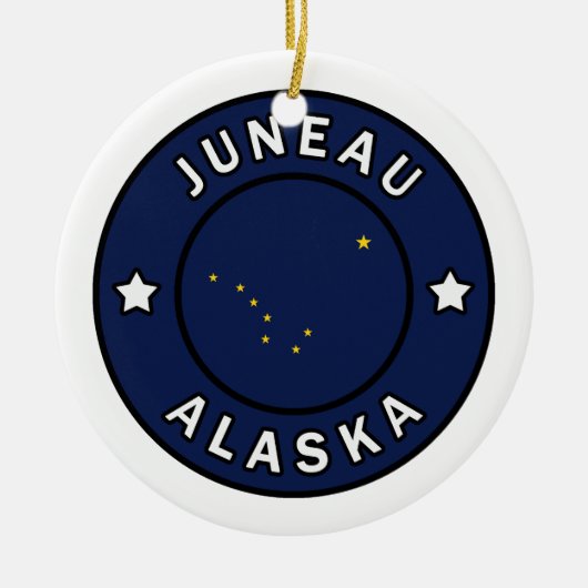 Juneau Alaska Keramik Ornament (Vorne)