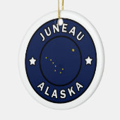Juneau Alaska Keramik Ornament (Links)