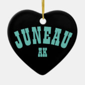 Juneau, Alaska Keramik Ornament (Vorne)