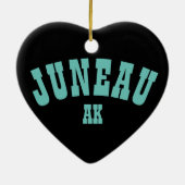 Juneau, Alaska Keramik Ornament (Hinten)