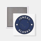Juneau Alaska Magnet (Vorderseite/Rückseite)