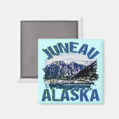 Juneau, Alaska Magnet (Vorderseite/Rückseite)