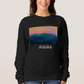 Juneau Alaska Mountain sunset hometown Sweatshirt (Vorderseite)