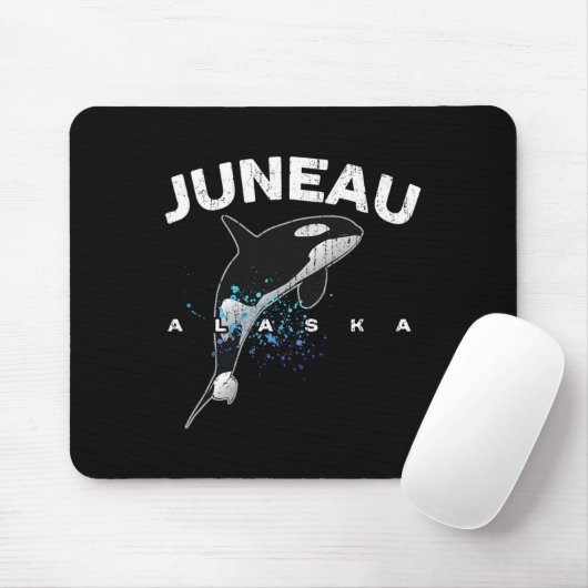 Juneau Alaska Orca Killer Whale Lover Vacation Tri Mousepad (Mit Mouse)
