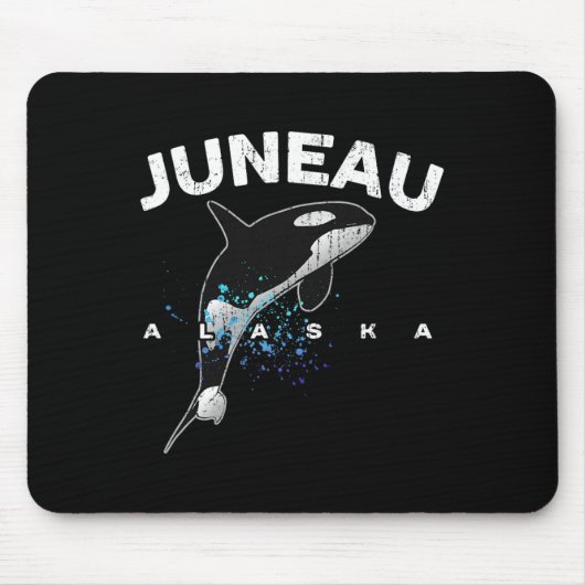 Juneau Alaska Orca Killer Whale Lover Vacation Tri Mousepad (Vorne)