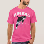Juneau Alaska Orca Killer Whale Watching Camping V T-Shirt (Vorderseite)