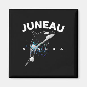 Juneau Alaska Orca Schwertwalbeobachtung Camping V Magnet
