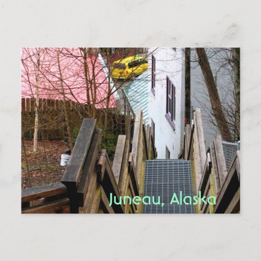 Juneau, Alaska Postkarte (Vorderseite)