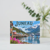 Juneau Alaska Postkarte (Stehend Vorderseite)