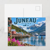 Juneau Alaska Postkarte (Vorne/Hinten)
