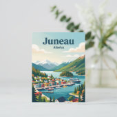 Juneau Alaska Postkarte (Stehend Vorderseite)