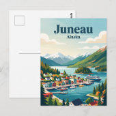 Juneau Alaska Postkarte (Vorne/Hinten)