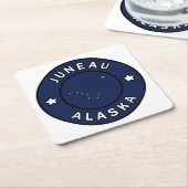 Juneau Alaska Rechteckiger Pappuntersetzer (angewinkelt)