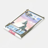 Juneau Alaska-Reiseplakat Post-it Klebezettel (angewinkelt)