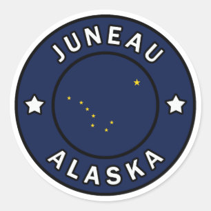 Juneau Alaska Runder Aufkleber