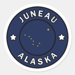Juneau Alaska Runder Aufkleber