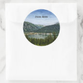 Juneau, Alaska Runder Aufkleber (Tasche)