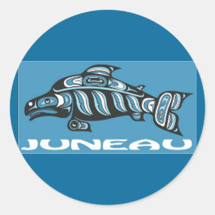 Juneau Alaska Runder Aufkleber