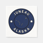 Juneau Alaska Serviette (Vorderseite)