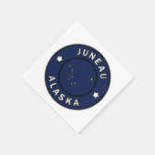 Juneau Alaska Serviette (Ecke)