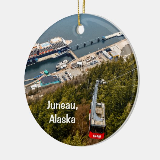 Juneau, Alaska, Straßenbahn & Stadt, Keramik Keramik Ornament (Links)