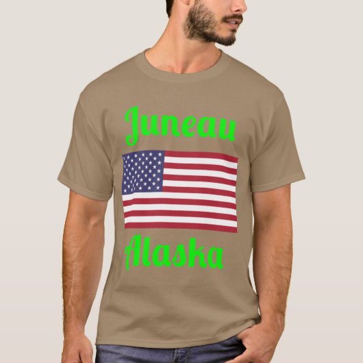 Juneau Alaska Stylish Prints2 T-Shirt (Vorderseite)